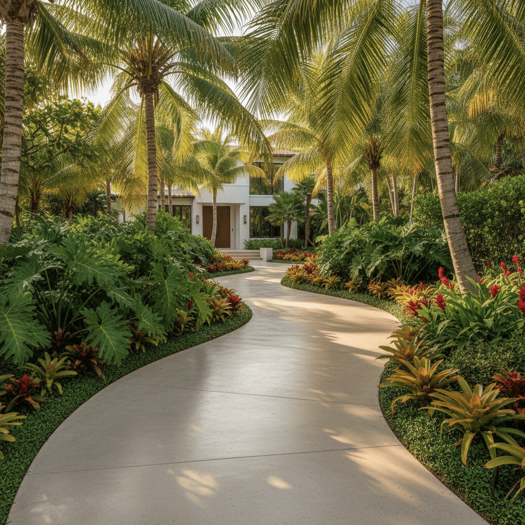 concrete walkway miami beach