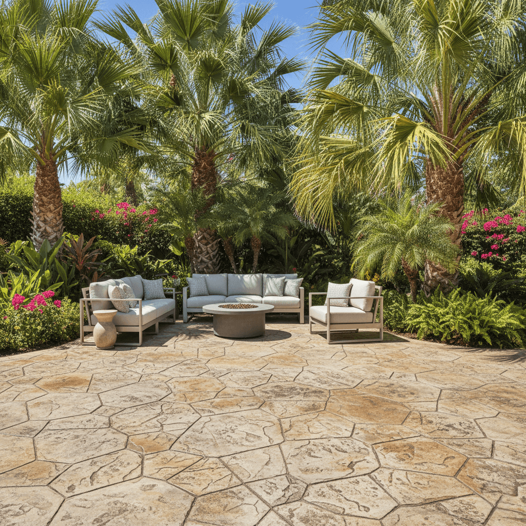 concrete patios miami beach