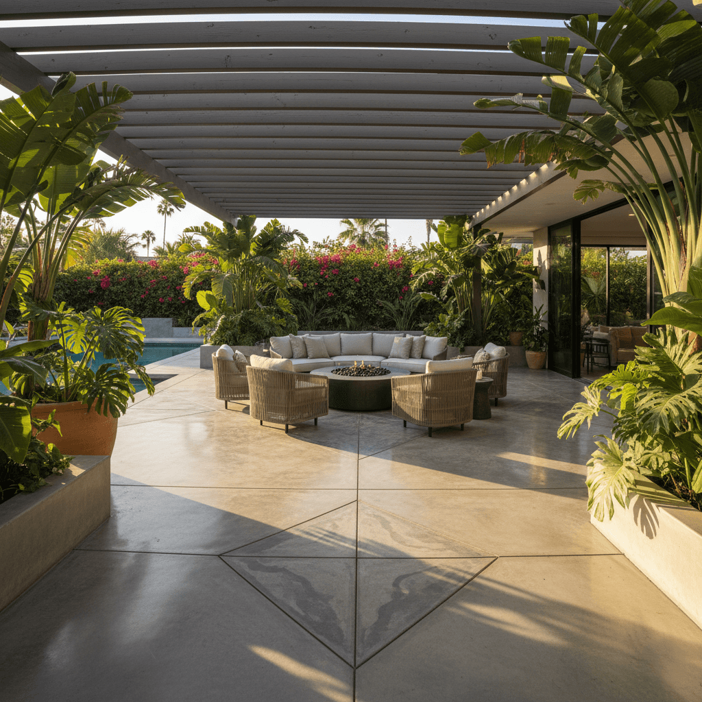 concrete patios miami beach