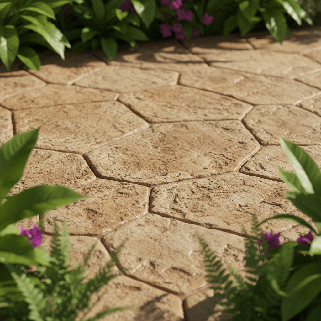 stamped concrete miami beach