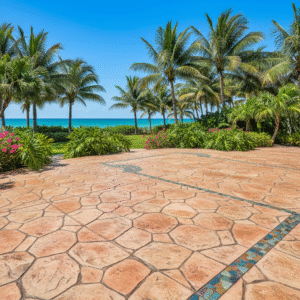 stamped concrete miami beach