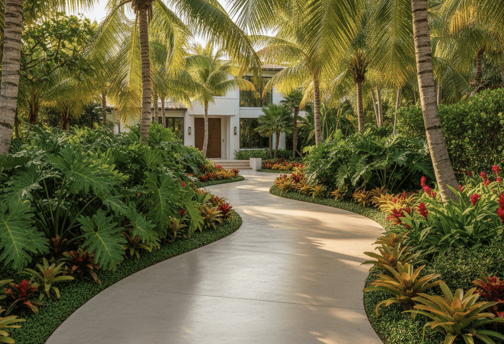 concrete walkway miami beach