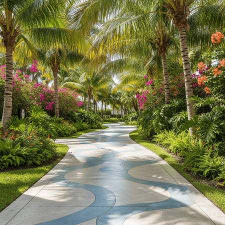 Decorative Concrete Walkway miami beach Decorative Concrete Walkway miami beach